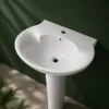 VONDDW 490x700x845mm Glossy White Graceful Curved Rim Vintage Floorstanding Ceramic Pedestal Basin Sink (2) VONDDW 490x700x845mm Glossy White Graceful Curved Rim Vintage Floorstanding Ceramic Pedestal Basin Sink
