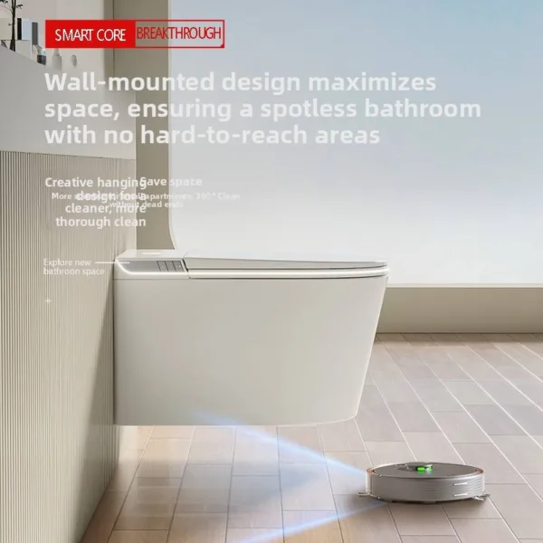 VONDDW 590x370x355mm Wall Mounted Voice Control Built-in Foam Shield Auto Flip Smart Toilet (1) VONDDW 590x370x355mm Wall Mounted Voice Control Built-in Foam Shield Auto Flip Smart Toilet