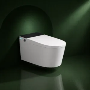 VONDDW 590x370x360mm Wall Mounted Voice Control Foam Shield Auto Flip Smart Toilet