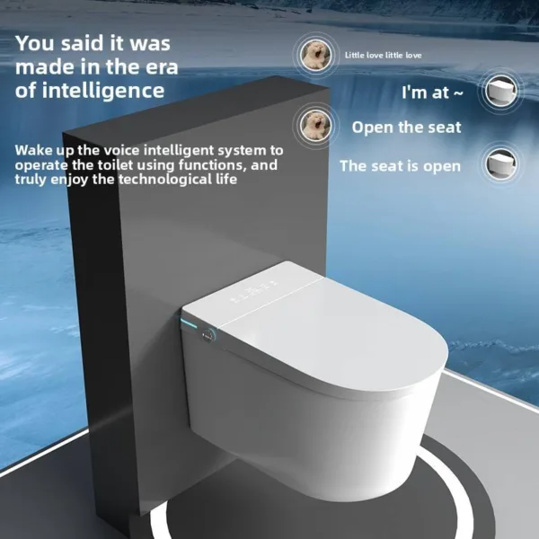 VONDDW 590x370x360mm Wall Mounted Voice Control Foam Shield Auto Flip Smart Toilet (2) VONDDW 590x370x360mm Wall Mounted Voice Control Foam Shield Auto Flip Smart Toilet