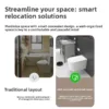 VONDDW 590x370x360mm Wall Mounted Voice Control Foam Shield Auto Flip Smart Toilet (4) VONDDW 590x370x360mm Wall Mounted Voice Control Foam Shield Auto Flip Smart Toilet