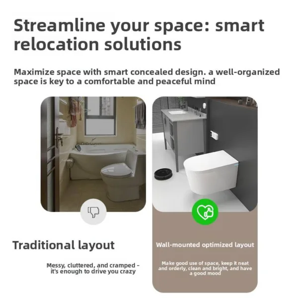 VONDDW 590x370x360mm Wall Mounted Voice Control Foam Shield Auto Flip Smart Toilet (4) VONDDW 590x370x360mm Wall Mounted Voice Control Foam Shield Auto Flip Smart Toilet
