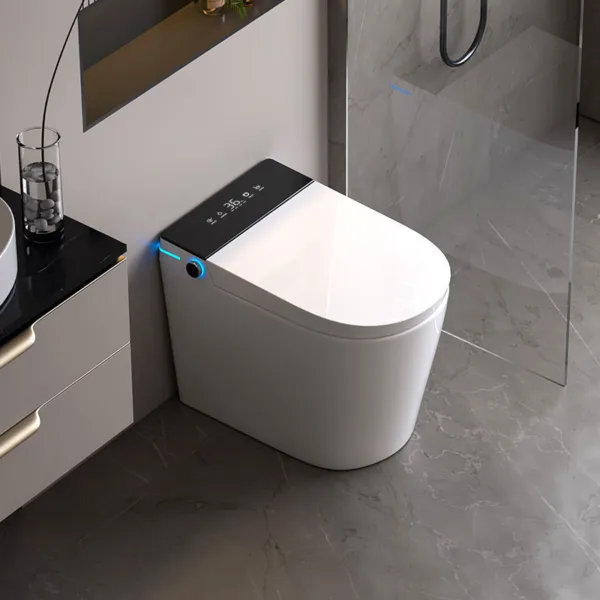 VONDDW 595x358x455mm Smart Voice Control Foam Shield Automatic Open Bidet Smart Toilet