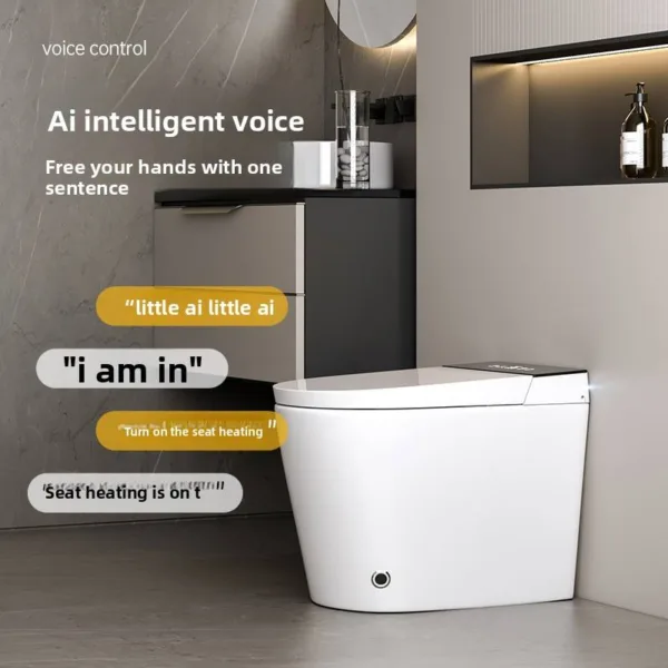 VONDDW 595x358x455mm Smart Voice Control Foam Shield Automatic Open Bidet Smart Toilet