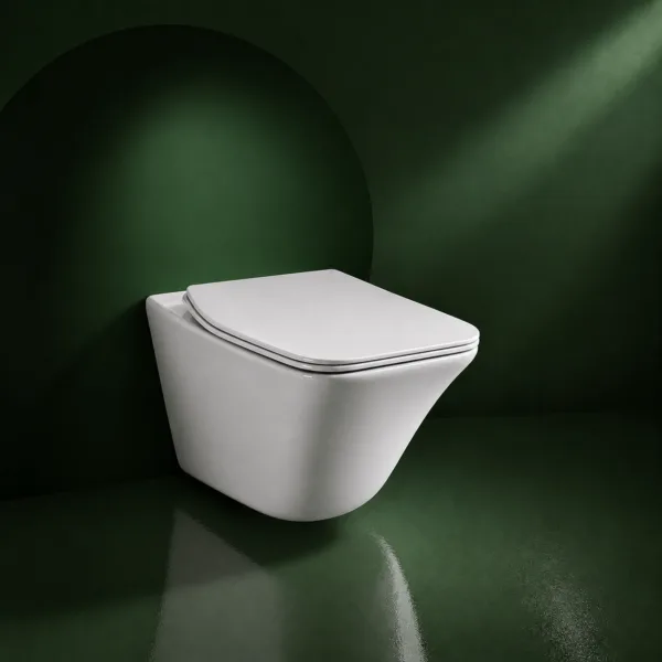 VONDDW P-Trap 180mm Sleek Rimless Tornado Flush Wall-Hung Toilet (3) VONDDW P-Trap 180mm Sleek Rimless Tornado Flush Wall-Hung Toilet