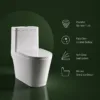 VONDDW S-Trap 300mm Modern Skirted Siphonic Flush One-piece Toilet