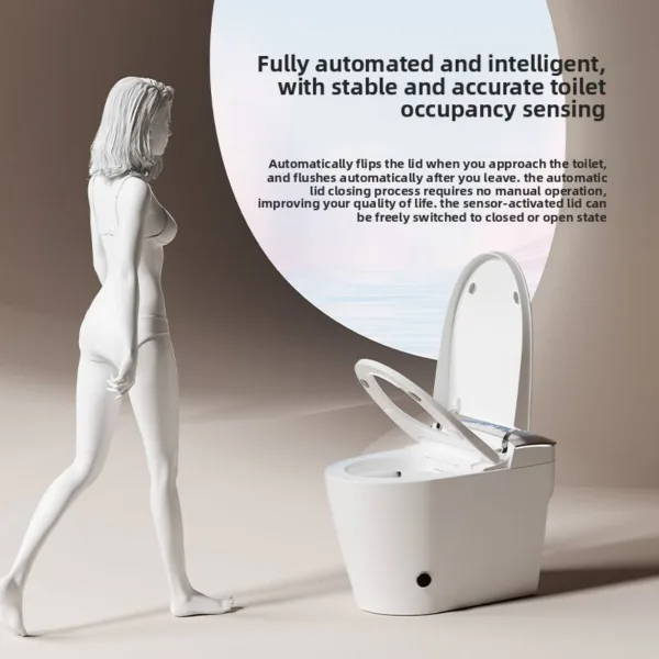 VONDDW European Style Digital Display Heated Seat High Cost Performance Glossy White Smart Toilet (6) VONDDW European Style Digital Display Heated Seat High Cost Performance Glossy White Smart Toilet