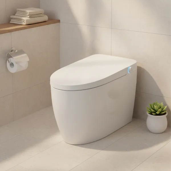 VONDDW Floor-Mounted Auto Flip Power Outage Flush Heated Seat Remote Control Glossy White Luxury Smart Toilet (1) VONDDW Floor-Mounted Auto Flip Power Outage Flush Heated Seat Remote Control Glossy White Luxury Smart Toilet