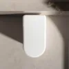 VONDDW Floor-Mounted S-Trap Minimalist Pure White Heated Seat Remote Control Luxury Intelligent Smart Toilet