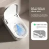 VONDDW Floor-Mounted S-Trap Minimalist Pure White Heated Seat Remote Control Luxury Intelligent Smart Toilet