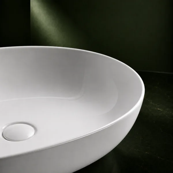 VONDDW Glossy White Sleek Concave Curved Countertop Bathroom Basin Sink (1) VONDDW Glossy White Sleek Concave Curved Countertop Bathroom Basin Sink
