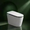 VONDDW P-Trap Digital Display Bidet Washing Heated Seat Remote Control Glossy White Intelligent Smart Toilet