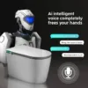VONDDW P-Trap Digital Display Bidet Washing Heated Seat Remote Control Glossy White Intelligent Smart Toilet