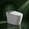 VONDDW S-Trap: WC intelligente di lusso a risparmio energetico con coperchio a chiusura ammortizzata, sciacquone automatico e finitura bianca lucida