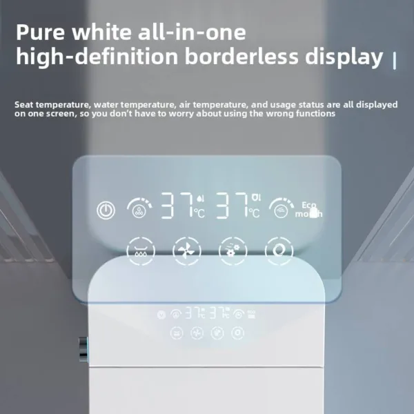VONDDW S-Trap: WC intelligente di lusso a risparmio energetico con coperchio a chiusura ammortizzata, sciacquone automatico e finitura bianca lucida