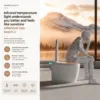 VONDDW S-Trap com ecrã digital, assento aquecido, comando à distância, branco brilhante, sanita moderna, inteligente e sofisticada (3) VONDDW S-Trap com ecrã digital, assento aquecido, comando à distância, branco brilhante, sanita moderna, inteligente e com tecnologia avançada