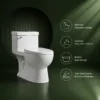 VONDDW S-trap 300mm Siphonic Egg-Shaped Glossy White Luxury One-piece Ceramic Toilet (3) VONDDW S-trap 300mm Siphonic Egg-Shaped Glossy White Luxury One-piece Ceramic Toilet