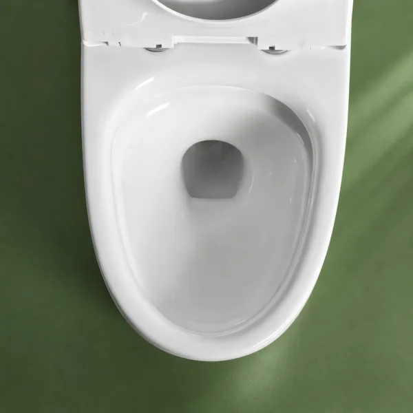 VONDDW S-trap 300mm Siphonic Fully Skirted Glossy White Modern One-piece Ceramic Toilet (4) VONDDW S-trap 300mm Siphonic Fully Skirted Glossy White Modern One-piece Ceramic Toilet